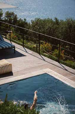 Dive into a terrace pool